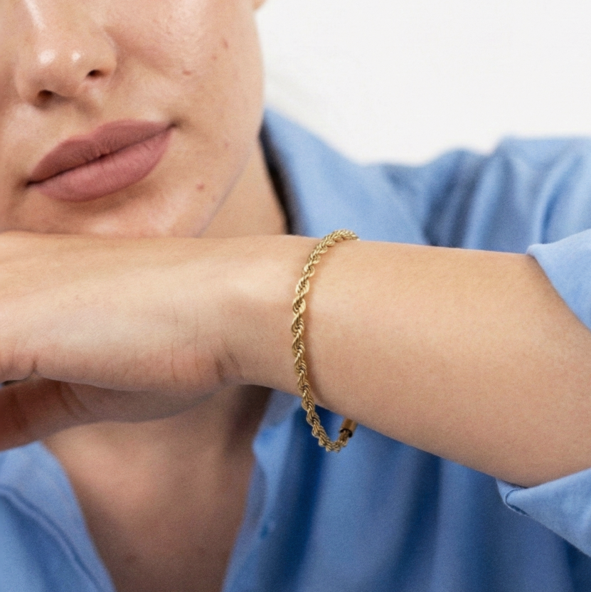 Bracelet Maille Torsadée - Camille