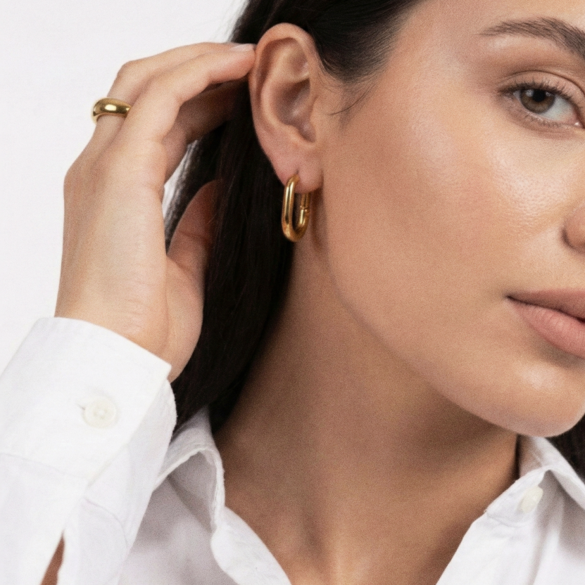 Créoles Ovales Bombées - Louisa