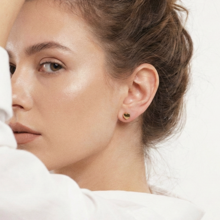 Puces d'Oreilles Cœur - Célia