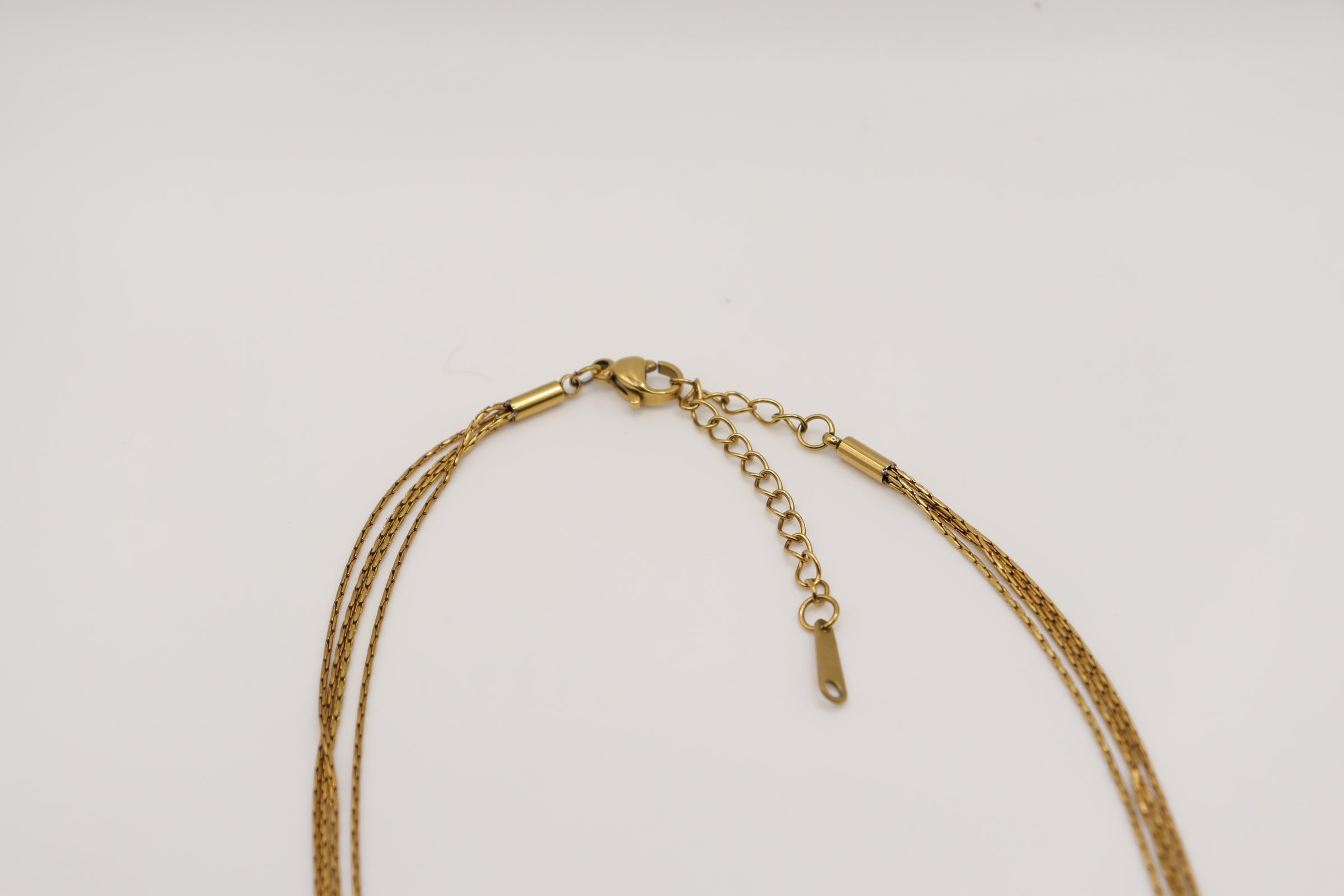 Collier Layering Tressé - Acier Inoxydable Doré