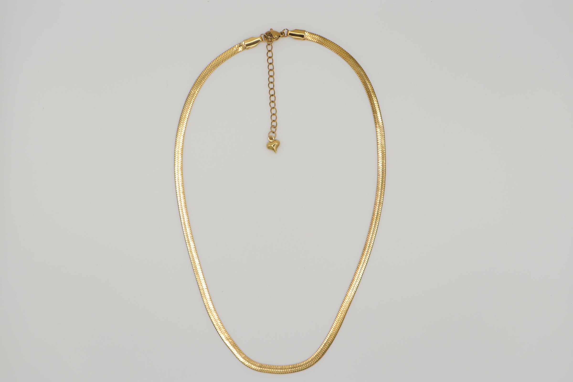 Collier Snake Fin - Acier Doré Inaltérable