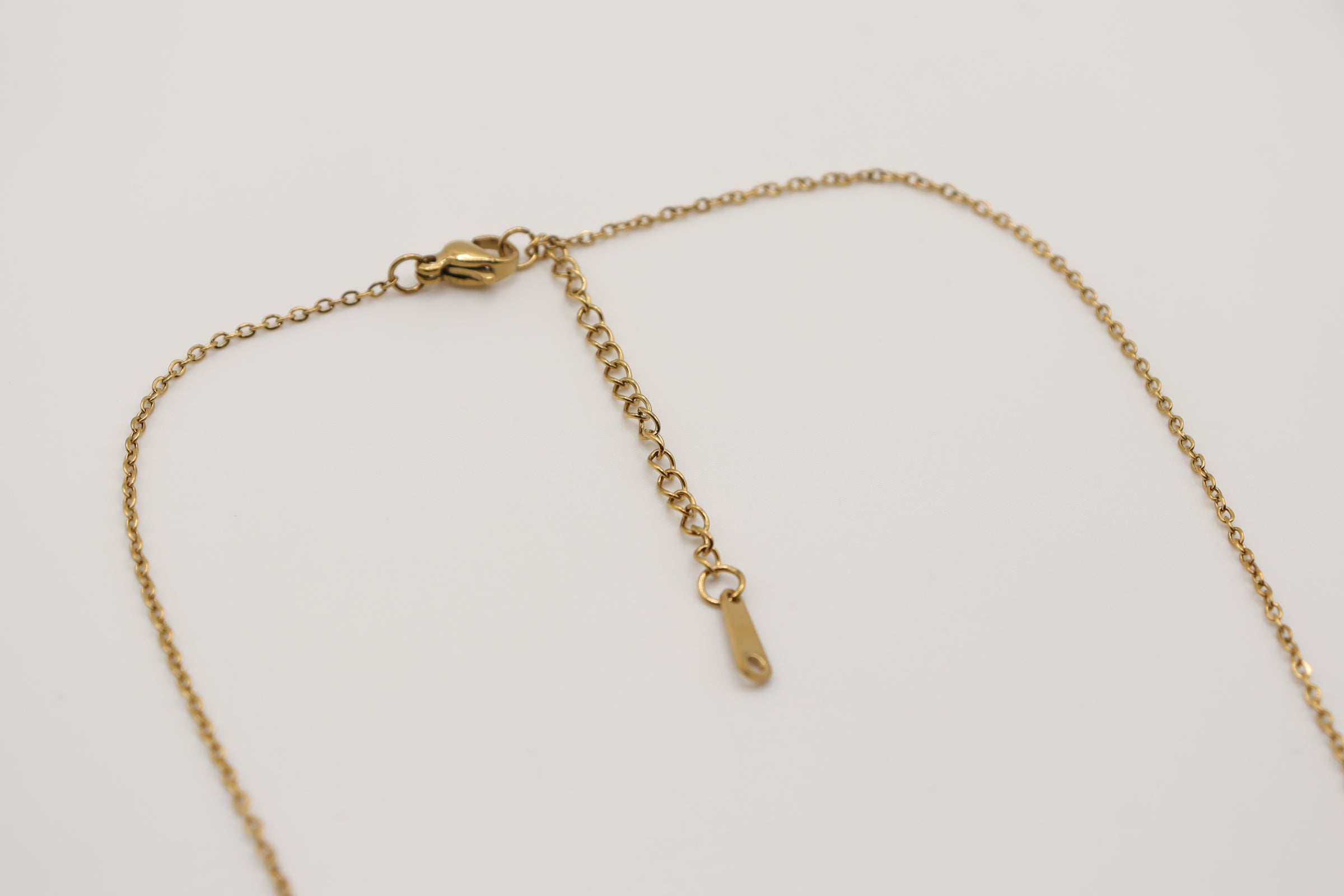 Collier Cœur Nacre - Acier Doré