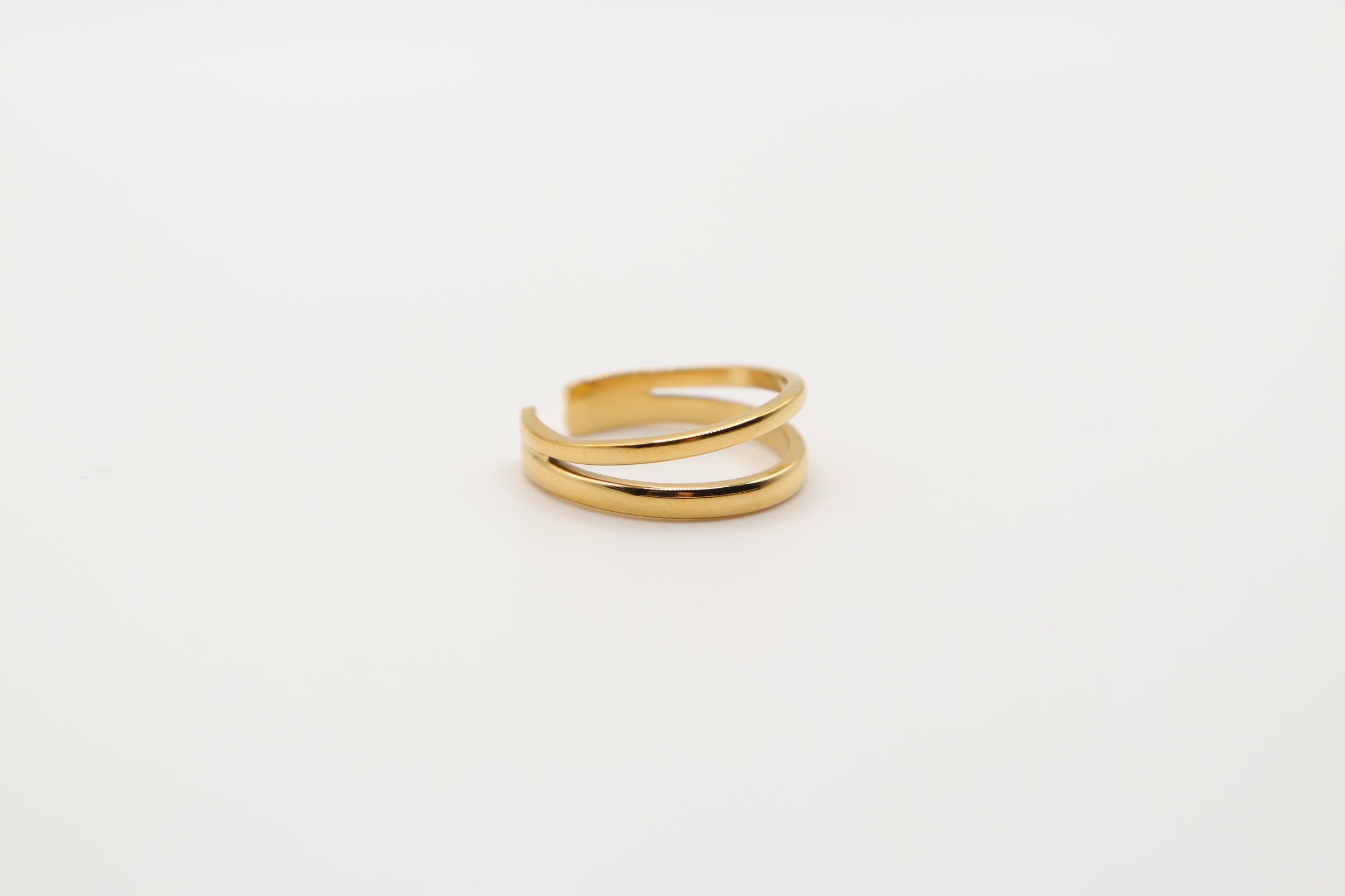 Bague Double Anneau - Jade